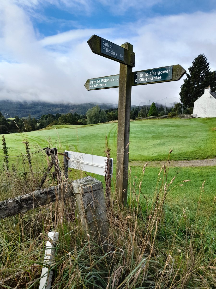 EildonRamblers's tweet photo. At last the chance to contribute to #FingerPostFriday! A souvenir from our trip last weekend to #Pitlochry. The walk to #Craigower was our last walk (climb in places!). Eating #bilberries and trying to see the view...there was a heavy mist at the top.
@ramblersscot @RamblersGB https://t.co/lk2jID54Pg
