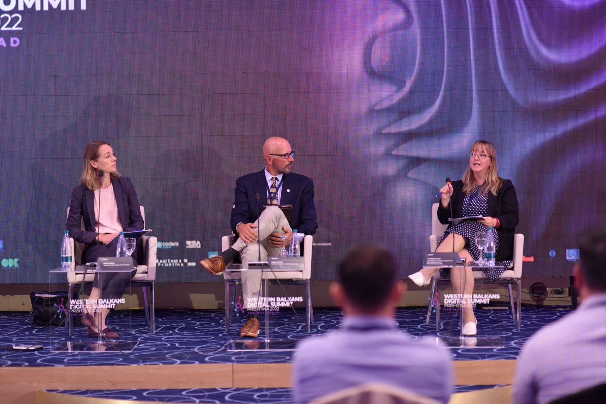 One of our last discussions was “The future forecast in the domain of cyber security threats”.

#WesternBalkansDigitalSummit #DigitalSummitPrishtina2022 #Thewayahead #DigitalSkills #DigitalEconomy #TrustandSecurity #infrastructureandservicesconnectivity