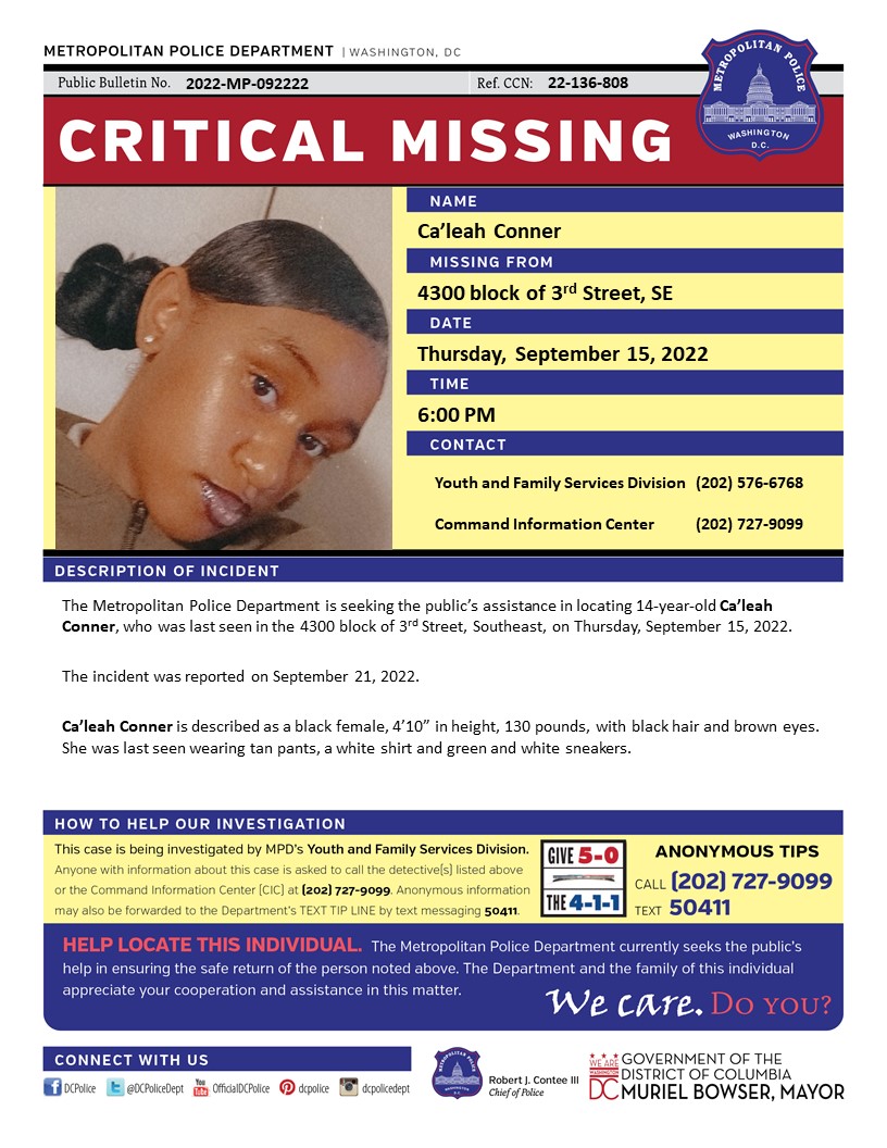 DC Police Department tweet media