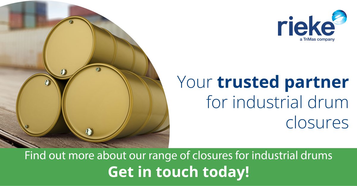 Did you know that Rieke invented the first mechanically-inserted plug and flange assembly for industrial drums? We offer a wide range of #closures for #industrialdrums – from plastic and steel plugs and flanges to overcaps, drum rings, faucets and more. bit.ly/3LzQ10F