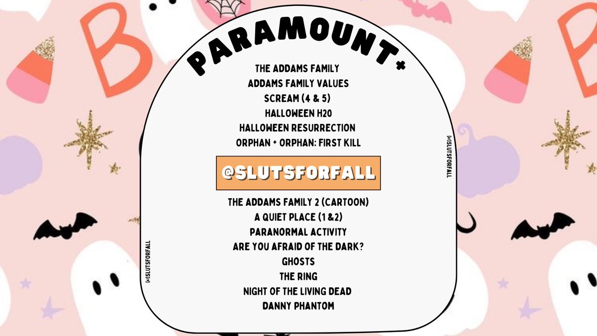 slutsforfall's tweet photo. Your fav Halloween Streaming Guide is Back! Happy Fall! 🎃💕👻 PART ONE: https://t.co/8QrR9b9UaU
