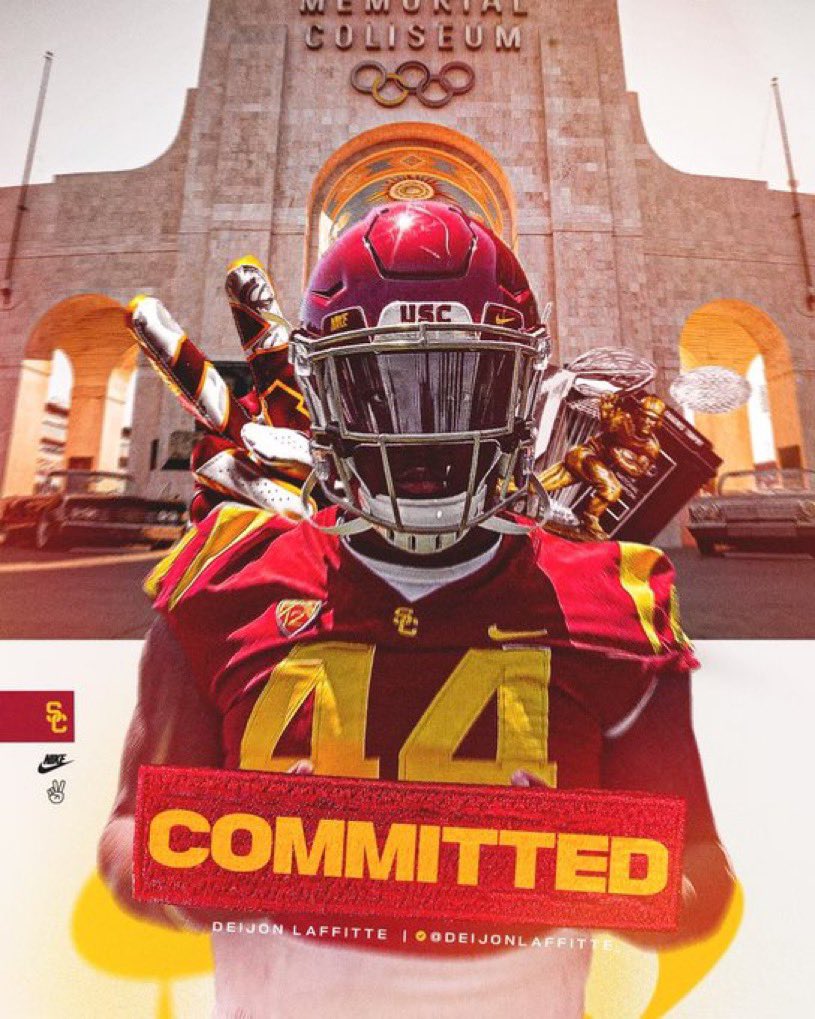 First and foremost I would like to thank you God and my family for carrying my journey the past 4 years as a young man ! With that being said i’ll be committing to THE UNIVERSITY OF SOUTHERN CALIFORNIA ❤️💛✌🏽 @CoachZavala58 @CoachGomez91 @CoachOKeefe @adamgorney @CoachNua