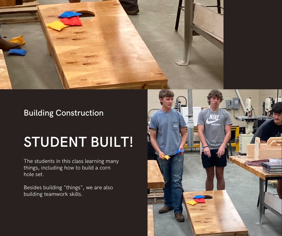 LexTechCenter's tweet photo. π¨ π¨ π¨ In LTC Building Construction classes, our students learn all about building, from a house to a corn hole set! π¨ π¨ π¨
#realworldlearning #buildingconstruction #CATE #lexone #lextechcenter https://t.co/kZJnxMSvnE