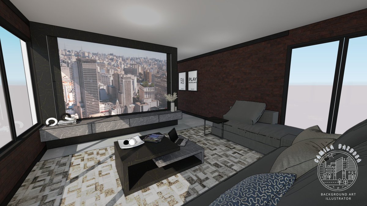 Mialee_art's tweet photo. home movie theater? here it is!

#backgroundart #background #illustrationart #3dmodeling https://t.co/puekTU1jfO