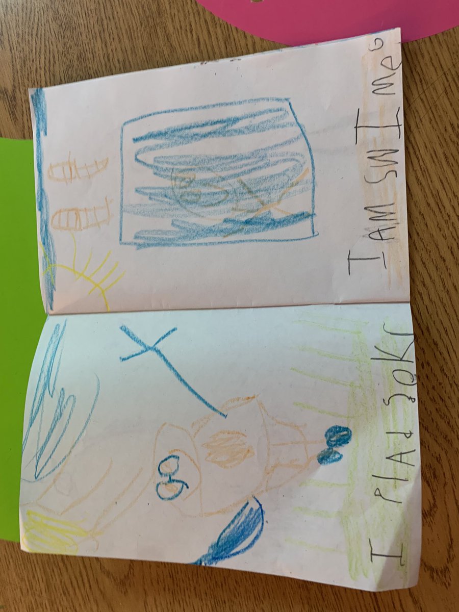 MrsGarrettNKC's tweet photo. “I’m the kind of writer who says my words, finger spells and writes!” She was excited to teach others!   #Wowwriters #imthekindofkidwho #MapleKinderstars #warriorscreate #WintheDayWarriors @emilyscallahan @Mattglover123 @millerread @palmeram @MapleWarriors https://t.co/Kgdh2SGiEC