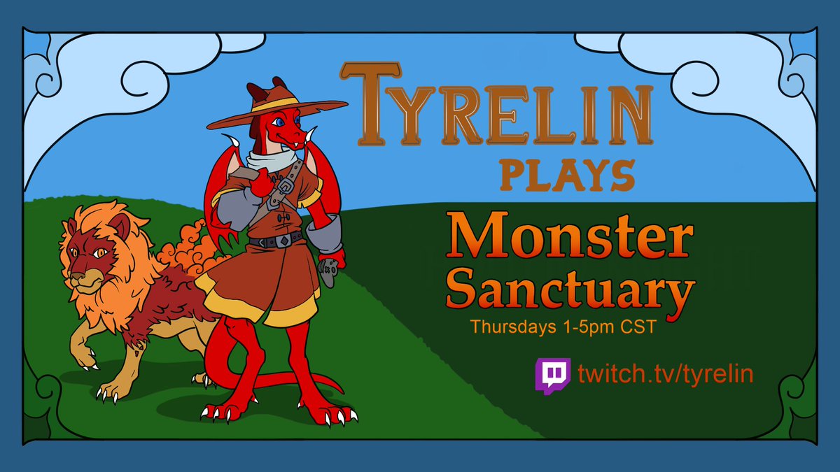 Tyrelin's tweet photo. Going live on #twitch soon (next 5 minutes or so) with more Monster Sanctuary! Come help me name my monsters :) https://t.co/HkJ27Nva3R https://t.co/uDltUXpTGy