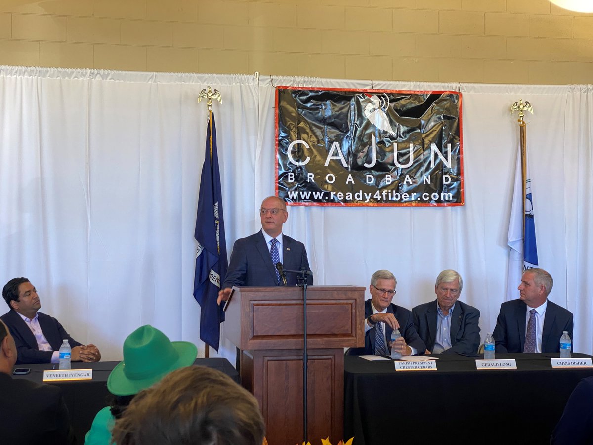 TPG attended the groundbreaking for the first GUMBO grant awarded to <a href="/CajunBroadband/">Cajun Broadband Inc</a>. Governor Edwards also announced additional funding for Iberia and St. Martin Parishes, of which Cajun Broadband will be a recipient.