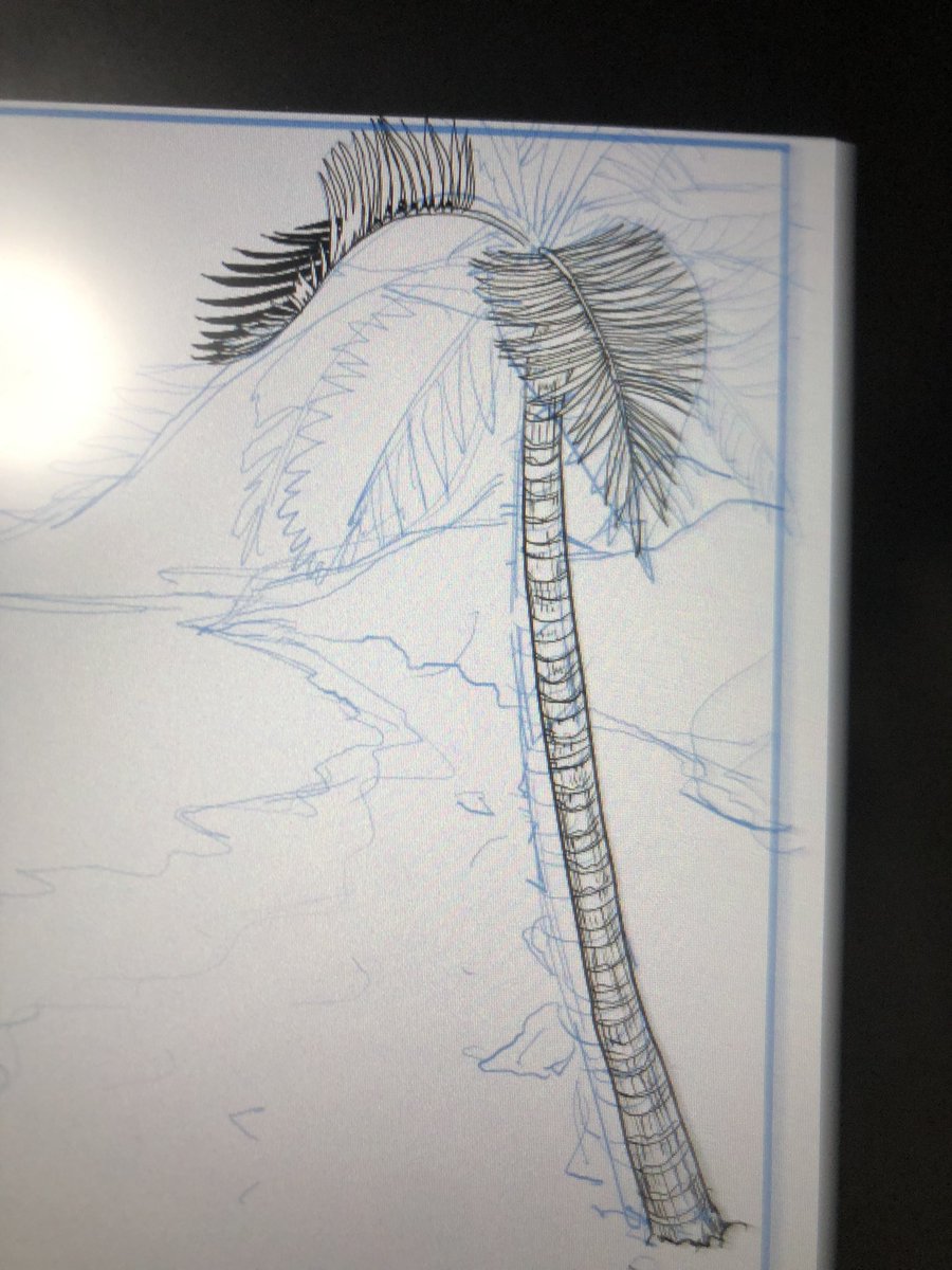 ブラシの木が嫌になって描いてるけどきっつ😨 