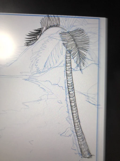 ブラシの木が嫌になって描いてるけどきっつ😨 
