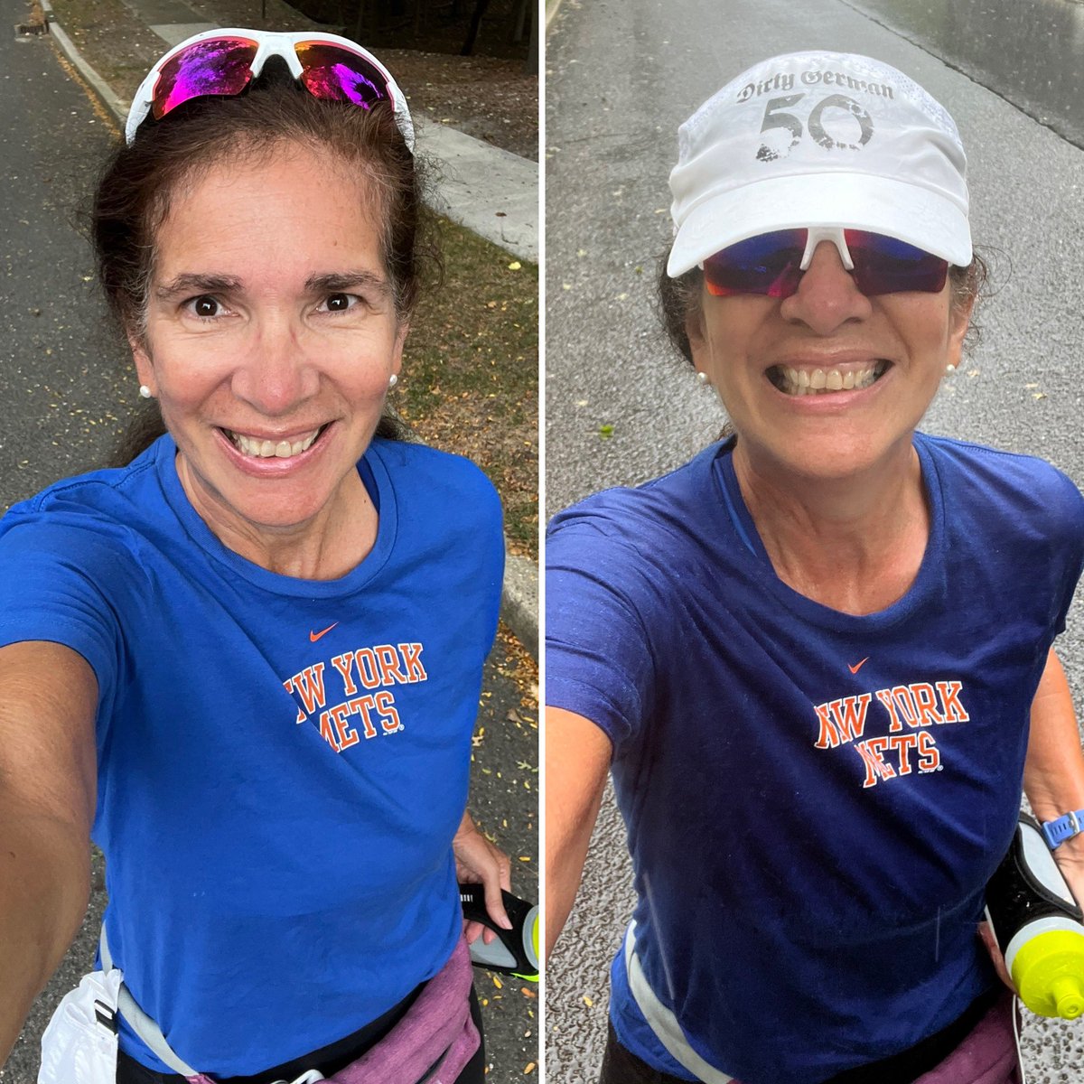 ultramiriam's tweet photo. Is today the first day of #Autumn ? I got caught in the rain the first 1/2 mile into my quick 4-mile maintenance #run Glad I carried my cap. Got a good soaking on a warm 70°F morning. #runfaster #inrain #LGM https://t.co/cyTp3Y3OK2