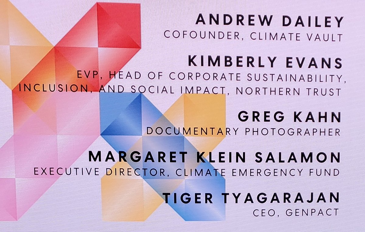 ritansoni's tweet photo. What a varied panel at #FCFestival! Margaret is a clinical psychologist and just explained the human response to risk (and collective delusion about #climatechange). #EGanalyst https://t.co/8L2vk2Jjtu