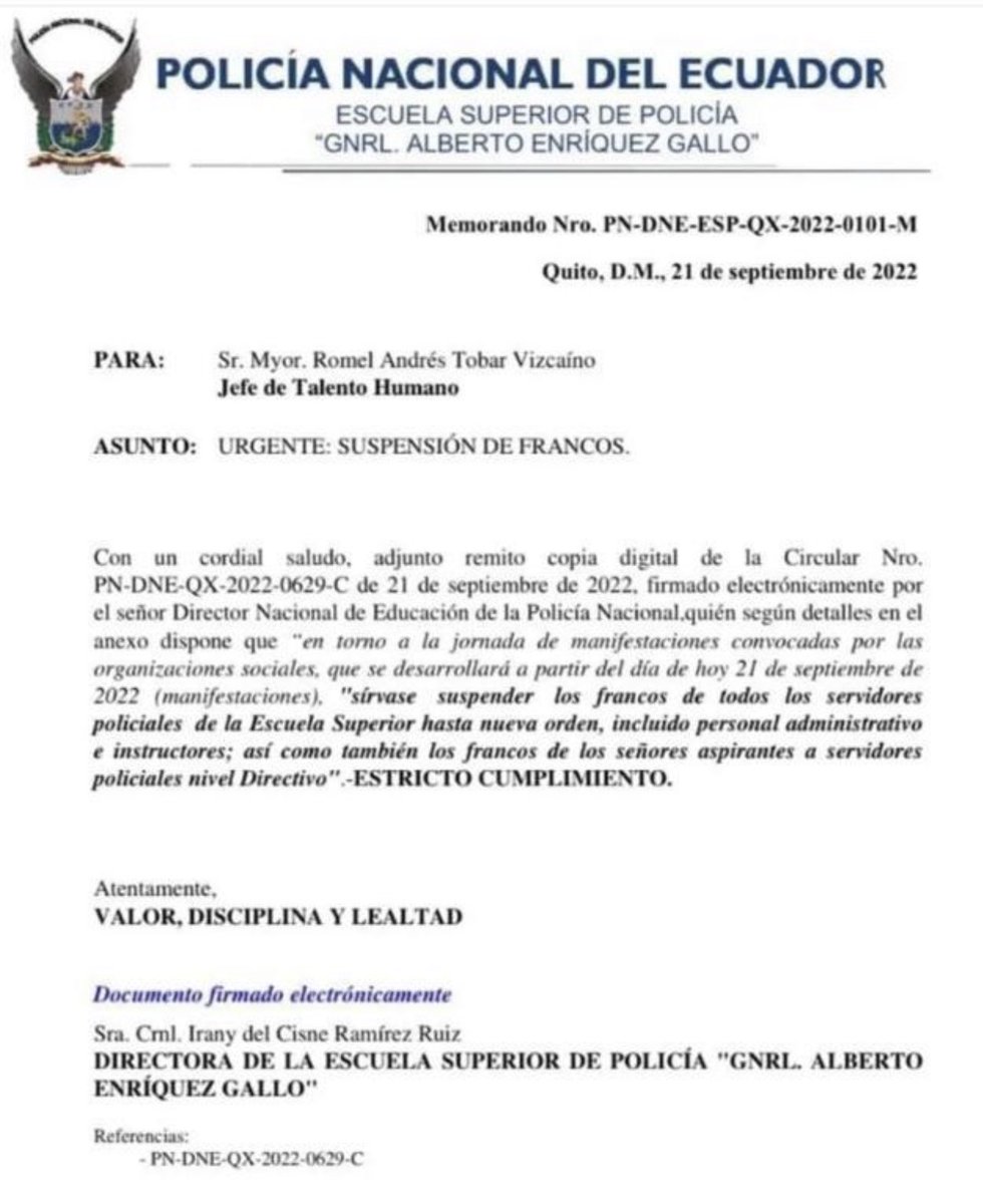 Los cadetes de la Escuela Superior de Policía sospechan de la versión oficial. 
Misteriosamente, ahora les quitan el franco 15 días. Es decir, los aíslan.