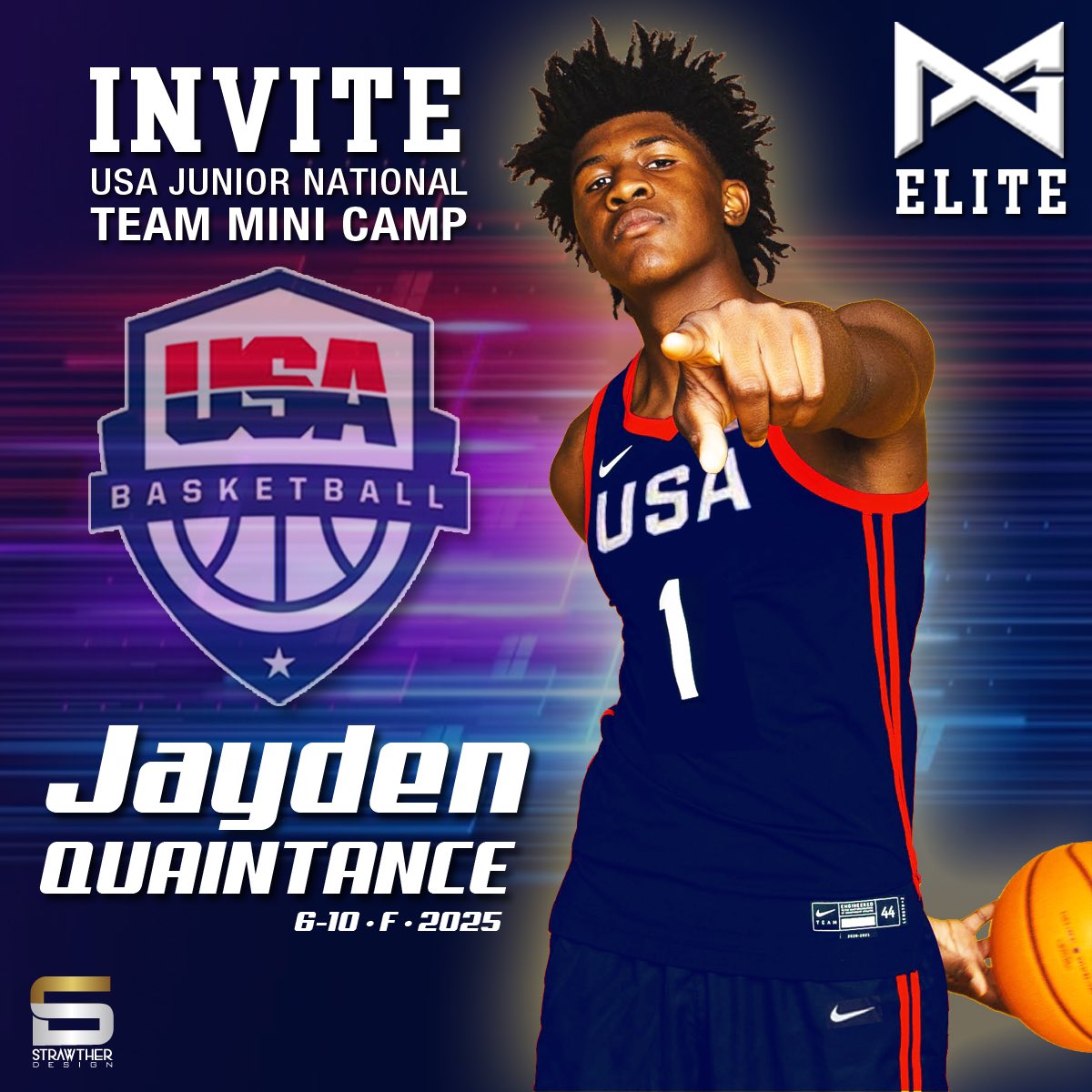 Congratulations to 2025 Jayden Quaintance @qjayhoops (Hillcrest/AZ) on being 1 of 62 players invited to the USA Men’s Junior National Team minicamp. @uptq4life @PaulBiancardi @P_George_Elite @ChrisPoPoola @Trigonis30 @247Sports @AdamFinkelstein @Ballislife @hillcrest_prep