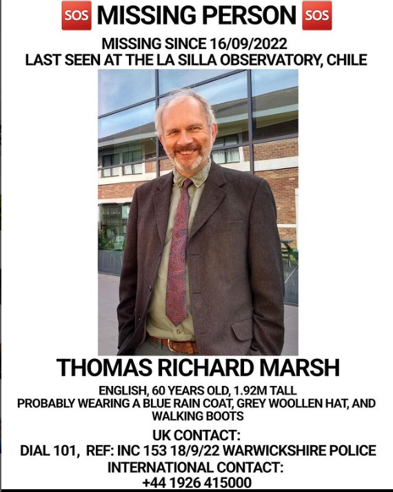 A friend's family member has been missing near La Serena in Chile for nearly a week. Please share with people who might be able to help!/ El pariente de una amiga está desaparecido hace una semana en la región de La Serena, Chile. Por favor divulguem! instagram.com/p/Ciz_S2wMrlA/…