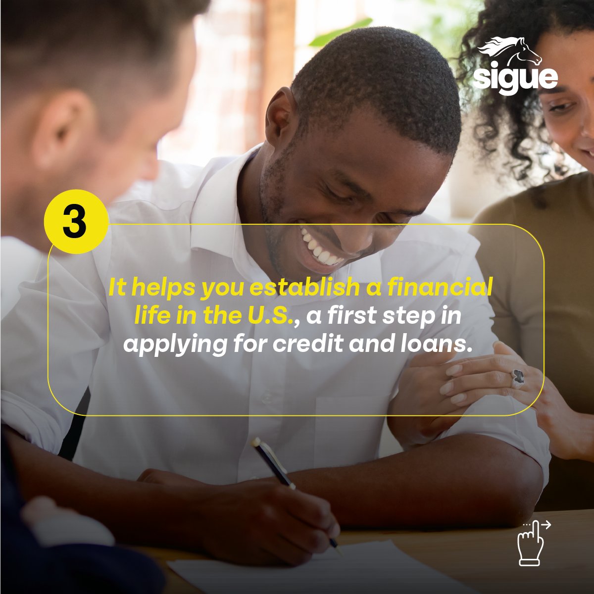 SigueCorp's tweet image. Here are 4 reasons why it's important for an #immigrant to open a #bankaccount in the United States. 🇺🇸🏦 It will make life easier by helping keep track and control of expenses. 💸 It would also allow you to send money back home quicker through the #SigueApp 📲