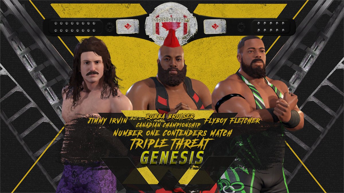 LPW_EFed's tweet photo. Who will be the first man to challenge @ShadowWalshTTV for the newly changed Canadian Championship?? "Sweet" Jimmy Irvin, Bubba Bruiser and FlyBoy Fletcher do battle in a triple threat tonight on #LPWGenesis
#EFed #WWE2K22 #LPW #LPWonTwitch #Twitch https://t.co/kfMg3F5R0h