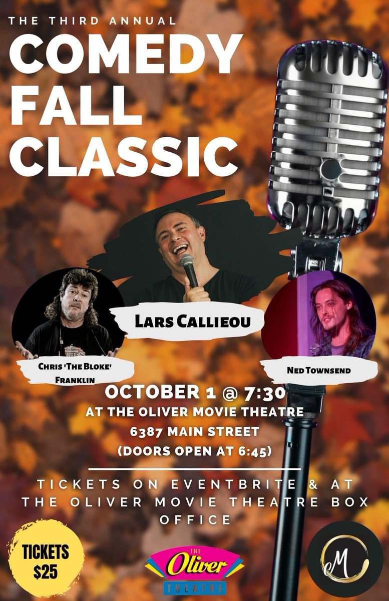 ExtraLars's tweet image. If you have friends in the Okanagan, we have a show that I'd LOOOOVE a little help promoting. It's in Oliver, BC on Saturday October 1.

Peachland, Osoyoos, Summerland, you're all invited!

eventbrite.com/e/third-annual…