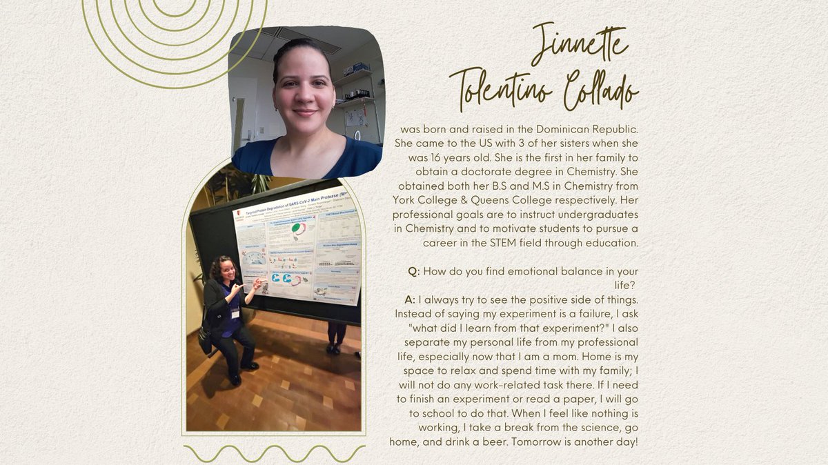 CIEStonyBrook's tweet photo. Meet Jinnette! She reminds us that setting boundaries is a huge help when trying to stay balanced! #NPAW #NPAW22 #sbu #cie #meetourpostdocs https://t.co/mRD8JF0Zak
