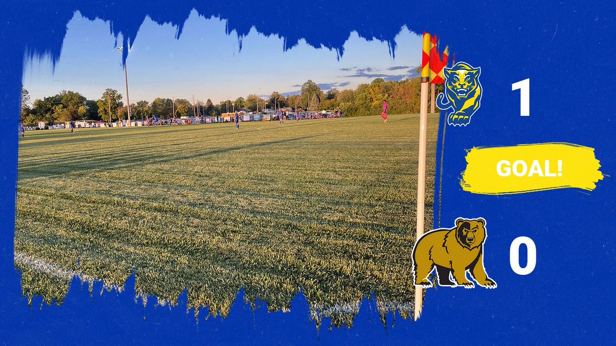GCCougars's tweet photo. MSOC - Cougars get on the board first, Kinnaman to Evanoff! https://t.co/OSI4wWYuPx