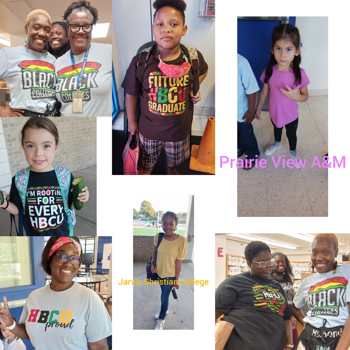 CounselorWMS2's tweet photo. Education Go Get It Week! Today was "Think HBCU"! Students and Staff came to represent and support Historically  Black Colleges and Universities! Did you know there are 101 HBCU's in the U.S. Texas is home to 9 HBCU's with 1 right here in Dallas,TX (Paul Quinn) @cochran_school https://t.co/PHG83C43Xu