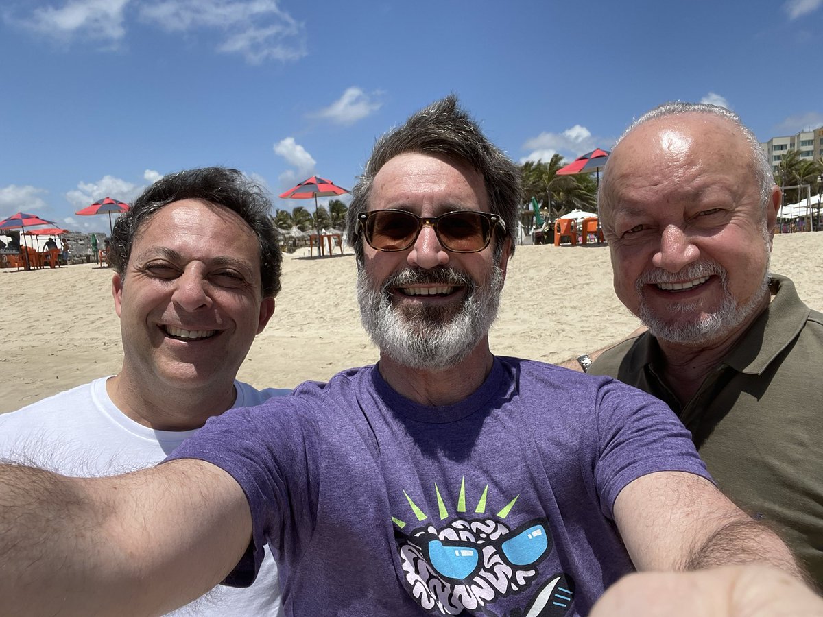 williambyoung59's tweet photo. Me and some leaders of the Brazilian headache community “preparing” for my stigma talk at the Brazilian neurologic society tomorrow in Fortaleza Brazil. Also preparing beard for purplification @miles4migraine @drjoaojose and Mario Peres https://t.co/luRBGN9tQJ