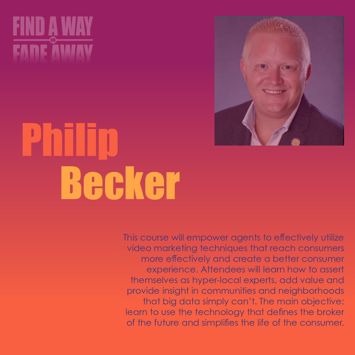 The Broker of the Future will teach you to implement video in your business and develop hyper-local content for your markets! Hear from Philip Becker and many more at IAR Convention this year, October 4-6! iowarealtors.com/convention