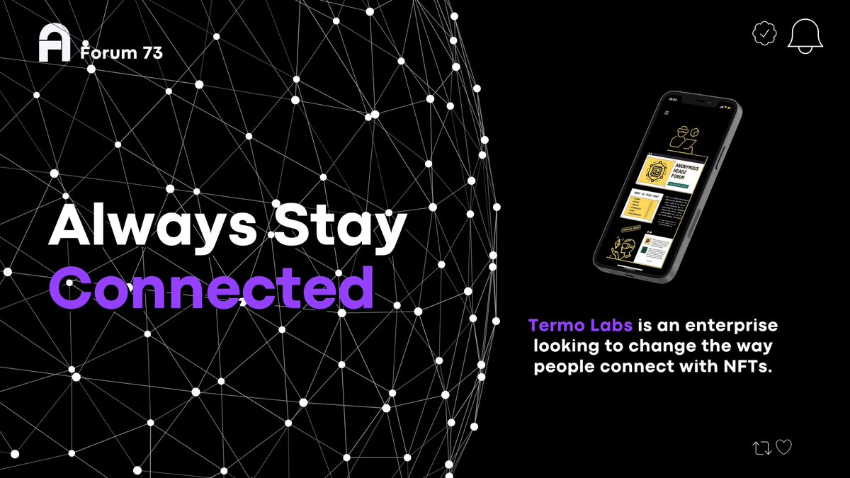 anonymousheadz's tweet photo. Forum 73 is a multi-functional, interactive platform. The basic idea is to ensure that everyone who is interested in non-fungible tokens can learn, teach, communicates and acts in line with common interests. #Headz https://t.co/ziSeQE4Zuc