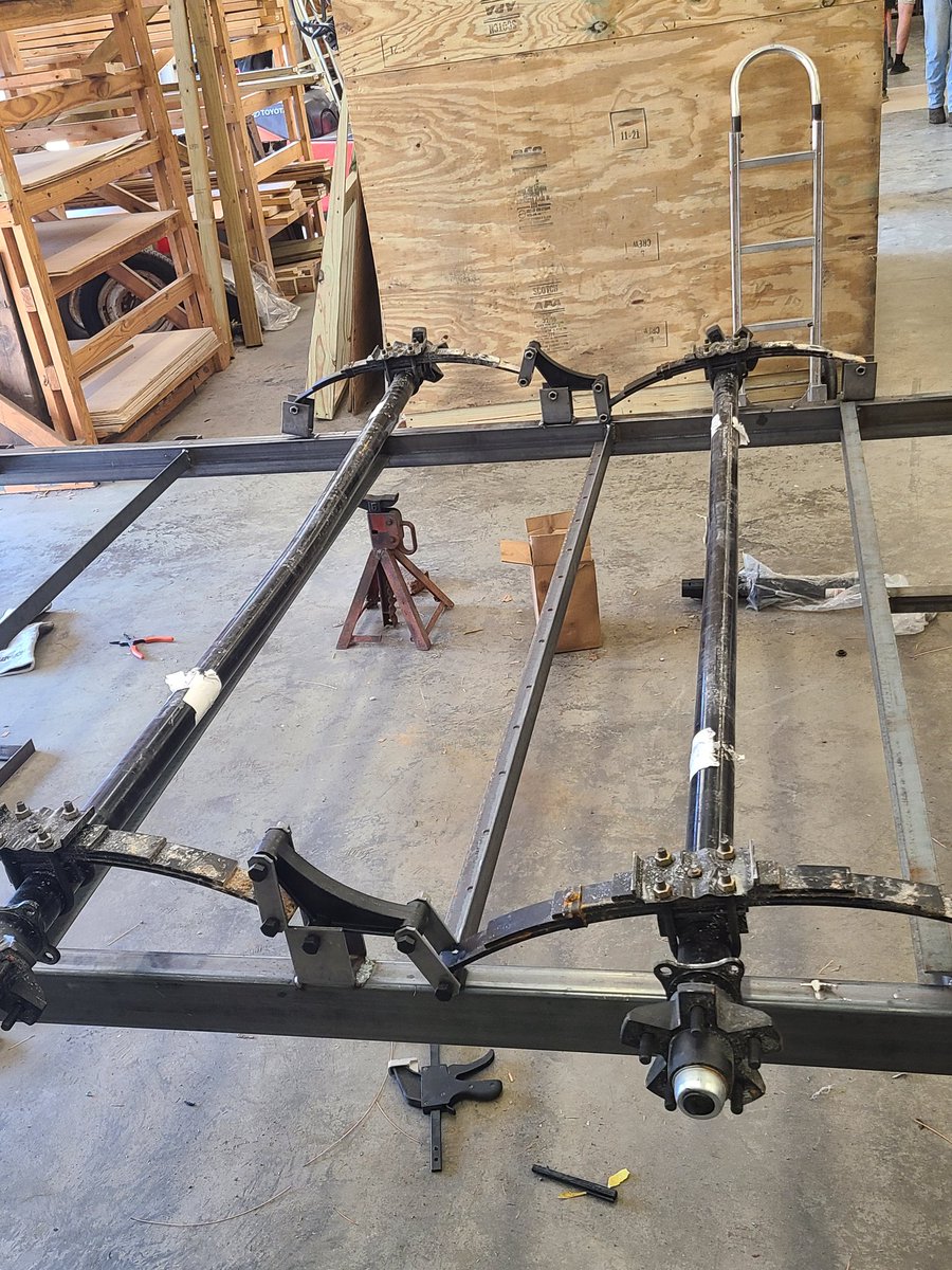 _jkwilliams_'s tweet photo. Welding students have been hard at work to build this custom 8x16 flatbed trailer from scratch. Last year's class started it and this year's class finished it up. These students have been able to take the welding skills they have learned and apply them in a practical way! https://t.co/wx7BfnOiWE