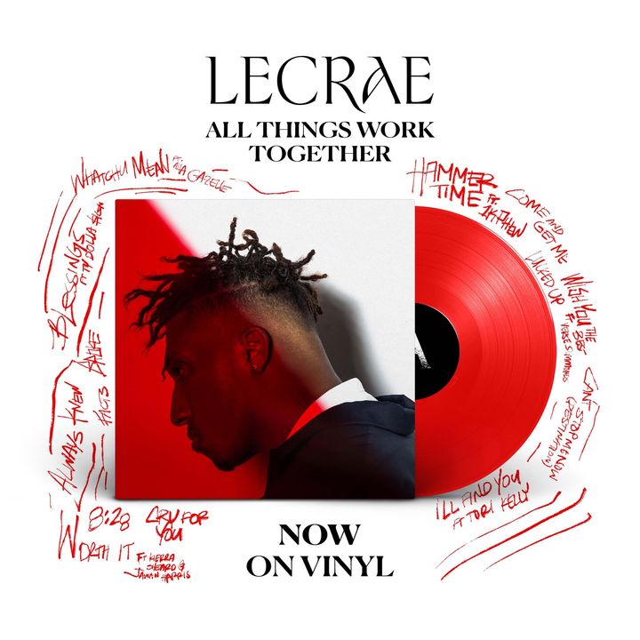 Today, we're reflecting on all of the BLESSINGS 🙏🏽 🎵 @lecrae's Things Work Together’ is NOW available to purchase on VINYL. 🔗lecrae.ffm.to/atwtvinyl