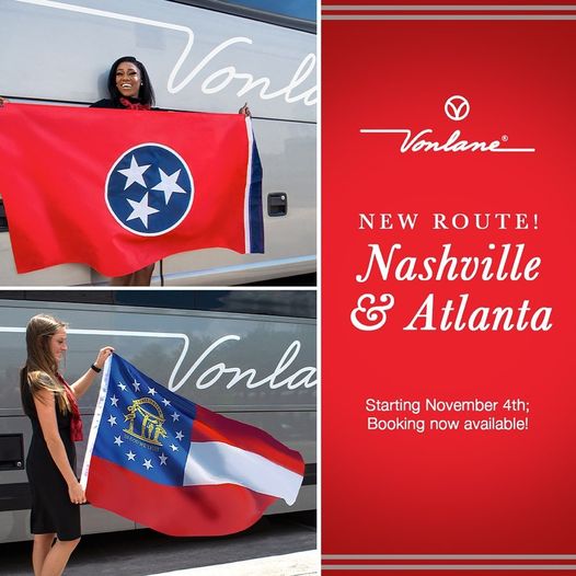 So exciting! We are happy to share our client <a href="/vonlane/">Vonlane</a> is expanding to the SE beginning November 4 with daily routes between Nashville/Atlanta. Watch out, Music City &amp; The Big Peach -- you'll get to experience the same great service enjoyed by Texans since 2014.