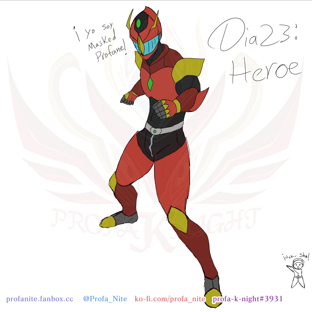 CProfanite's tweet photo. Dia 23: ¡A llegado el heroe que vencera al mal!
#profanite #Despiertenmecuandohayapaja #Septemberfap #SeptDays #Day23 https://t.co/k1fUjfyAip