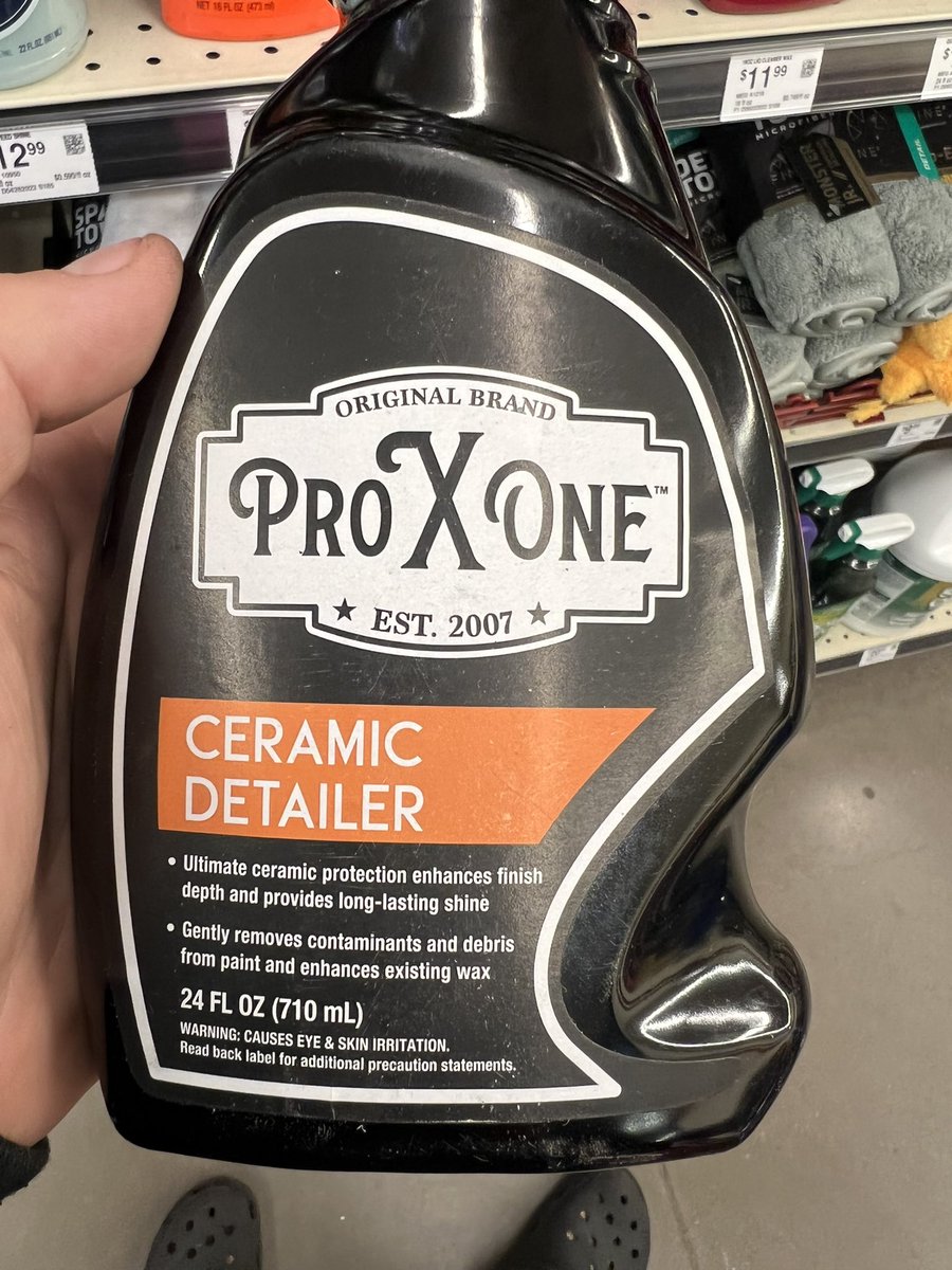DylanKopec's tweet photo. Rant time

Companies selling “ceramic” products that aren’t actually ceramic. 

Pro X One says this ceramic will help aid wax… but in ceramic coating world you absolutely cannot mix ceramic with wax

#FakeAdvertising #FakeDetailingProducts #InItForTheMoneyNotQuality https://t.co/Mn7JFCbafU
