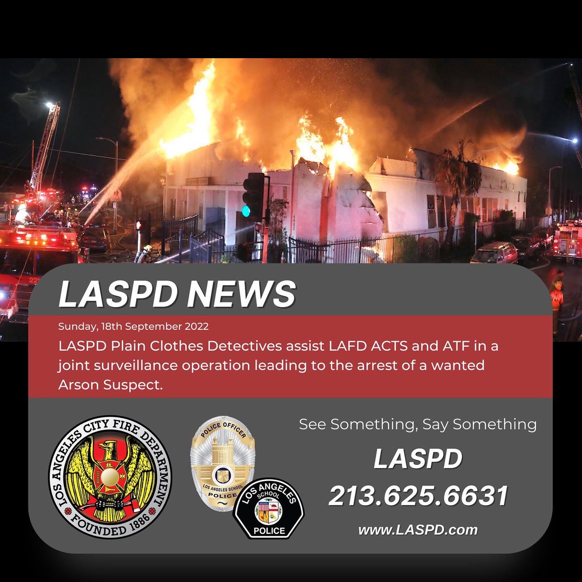 LA School Police tweet media