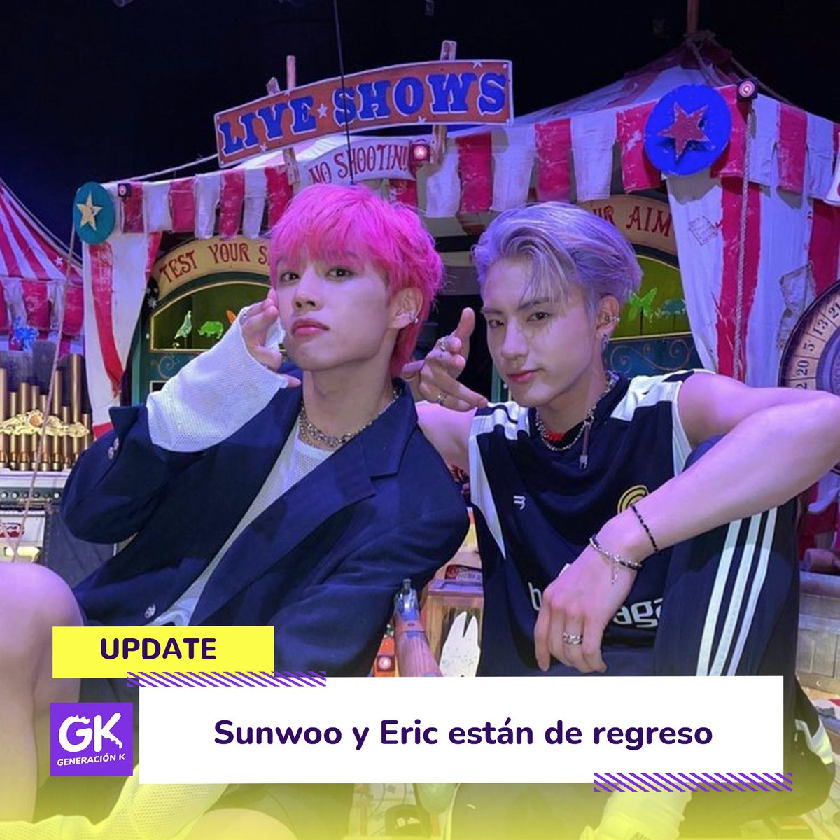 Notifandom 📱

🤍 Sunwoo y Eric se reincorporan a las actividades grupales de THE BOYZ
