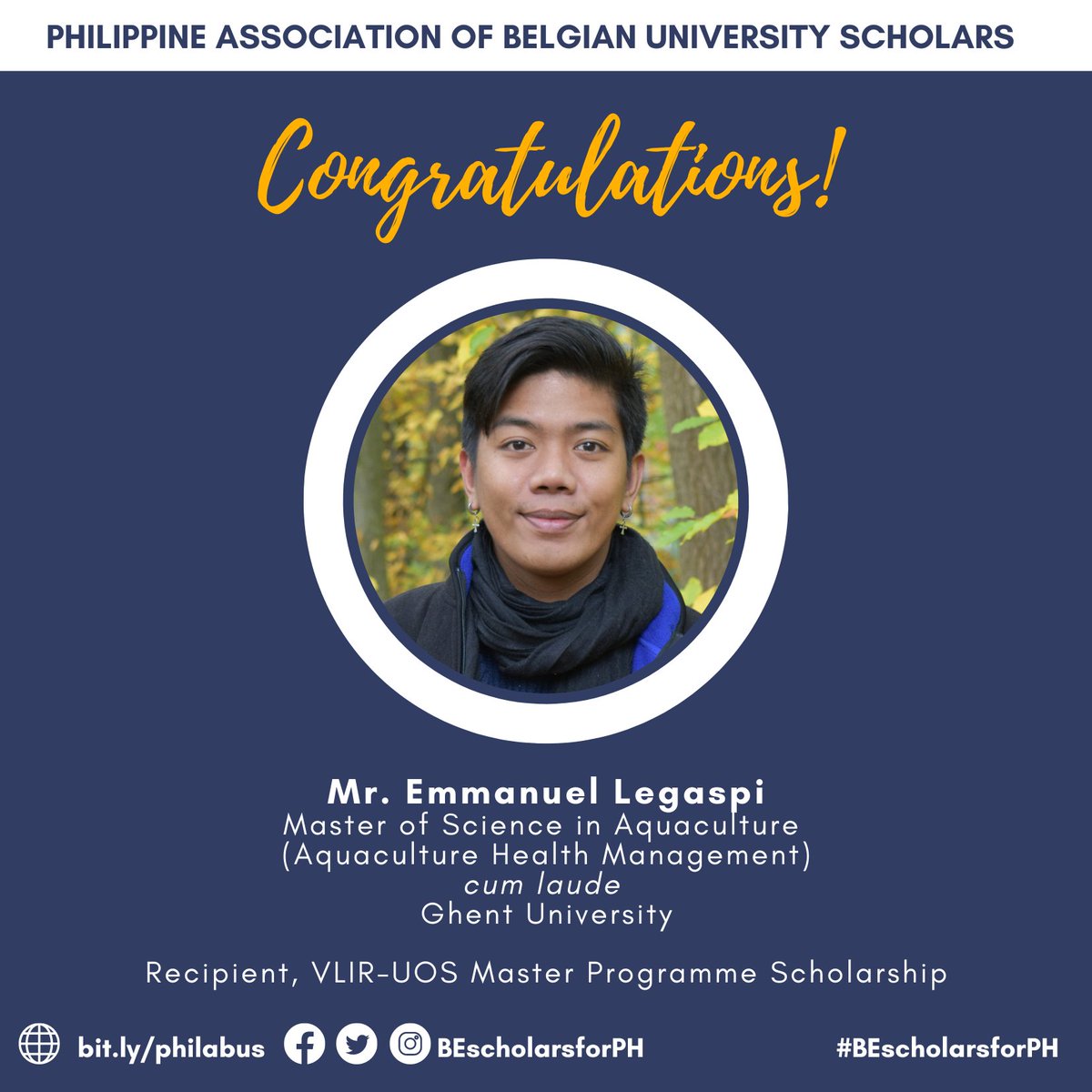 BEScholarsForPH's tweet photo. Felicitatie! PhilABUS congratulates the Class of 2022! #BEscholarsforPH  🇵🇭

Get to know more of them in our Facebook and IG account @BEscholarsforPH https://t.co/giATlFwJtw