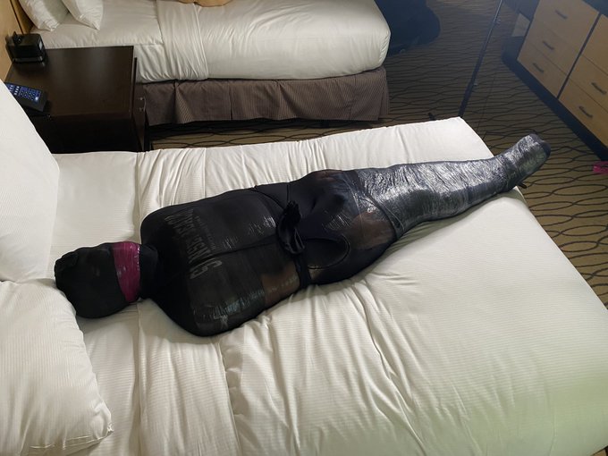 Today&rsquo;s #session with @FatSuitGuy88 was great! His first time mummified/encased and my first time mummifying/encasing<a href="/tag/session"class="tags">#session</a><a class="tags" target="_blank" title="On Twitter" href="/?out=eyJ0eXAiOiJKV1QiLCJhbGciOiJIUzUxMiJ9.eyJpYXQiOjE3Mjk2NDExODgsImlzcyI6InR3cG9ybnN0YXJzLmNvbSIsIm5iZiI6MTcyOTY0MTE4OCwiZXhwIjoxNzYxMTc3MTg4LCJyZWRpcmVjdF91cmwiOiJodHRwczovL3R3aXR0ZXIuY29tL0ZhdFN1aXRHdXk4OCJ9.rooHMgH5G-AtEFUxbWJp1IjikTgP72l76q5q2iKo_-eGb6iz0fOVn5lFn5dieUOszY5fVIKcuI0CWGmnAxBEIw">@FatSuitGuy88</a>