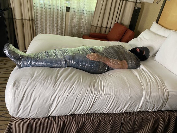 Today&rsquo;s #session with @FatSuitGuy88 was great! His first time mummified/encased and my first time mummifying/encasing<a href="/tag/session"class="tags">#session</a><a class="tags" target="_blank" title="On Twitter" href="/?out=eyJ0eXAiOiJKV1QiLCJhbGciOiJIUzUxMiJ9.eyJpYXQiOjE3Mjk2NDExODgsImlzcyI6InR3cG9ybnN0YXJzLmNvbSIsIm5iZiI6MTcyOTY0MTE4OCwiZXhwIjoxNzYxMTc3MTg4LCJyZWRpcmVjdF91cmwiOiJodHRwczovL3R3aXR0ZXIuY29tL0ZhdFN1aXRHdXk4OCJ9.rooHMgH5G-AtEFUxbWJp1IjikTgP72l76q5q2iKo_-eGb6iz0fOVn5lFn5dieUOszY5fVIKcuI0CWGmnAxBEIw">@FatSuitGuy88</a>