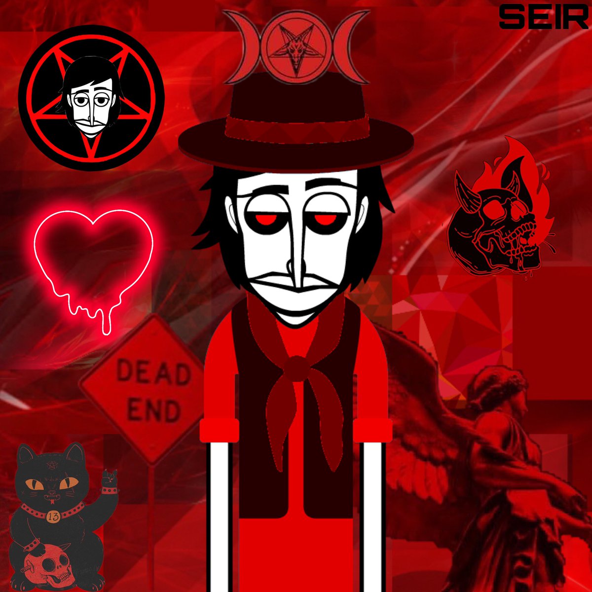 CentipedeAMP55's tweet photo. An aesthetic edit I did of my oc Seir #Incredibox #Devilcore #Demoncore #Gothcore #Red #Scarlet #Crimson #Picsart https://t.co/xuWudTNWvU