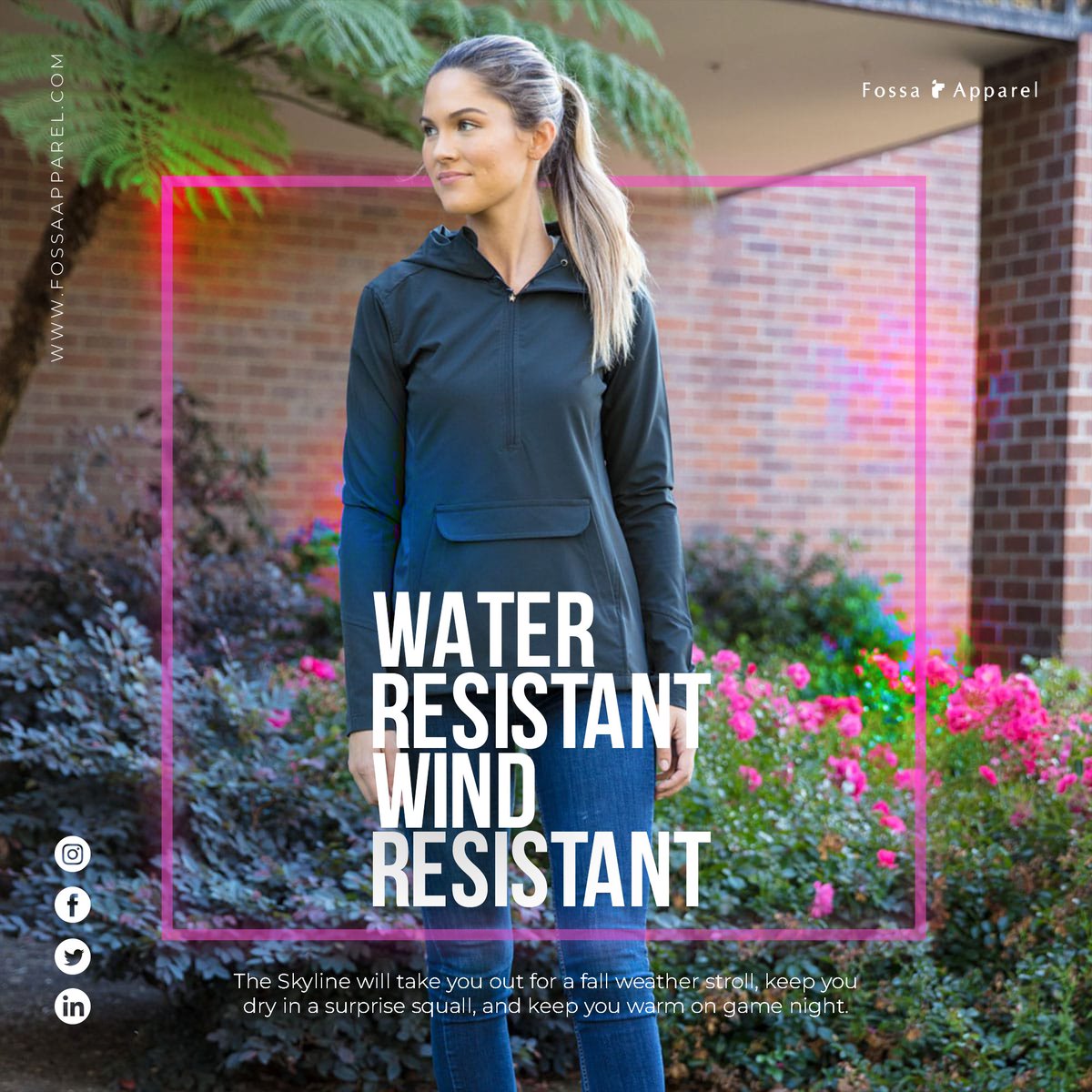 FossaApparelInc's tweet image. The only #HalfZip #SoftShellJacket you will need. 

Water💧and Wind💨 resistant. 

The Skyline will take you out for a fall weather stroll, keep you dry in a surprise squall, and keep you warm on game night.

• 5590 Men’s Skyline
• 5592 Ladies Skyline

#Anorak #CorporateFashion