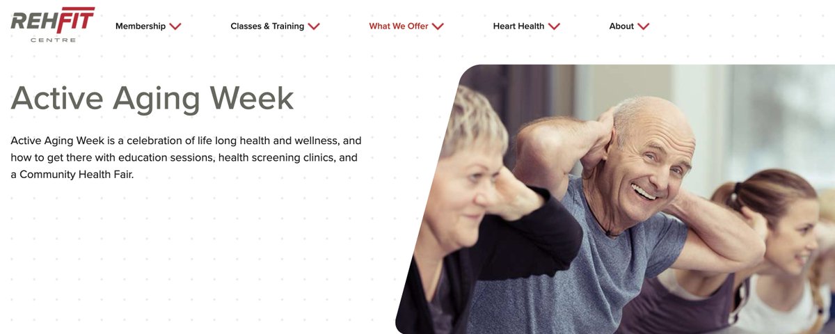 AAW_ICAA's tweet image. @RehFit  to celebrate Active Aging Week, Oct 3-9. #ActiveAgingWeek is a celebration of life long health and wellness, and how to get there with education sessions, health screening clinics, and a Community Health Fair.

reh-fit.com/what-we-offer/…