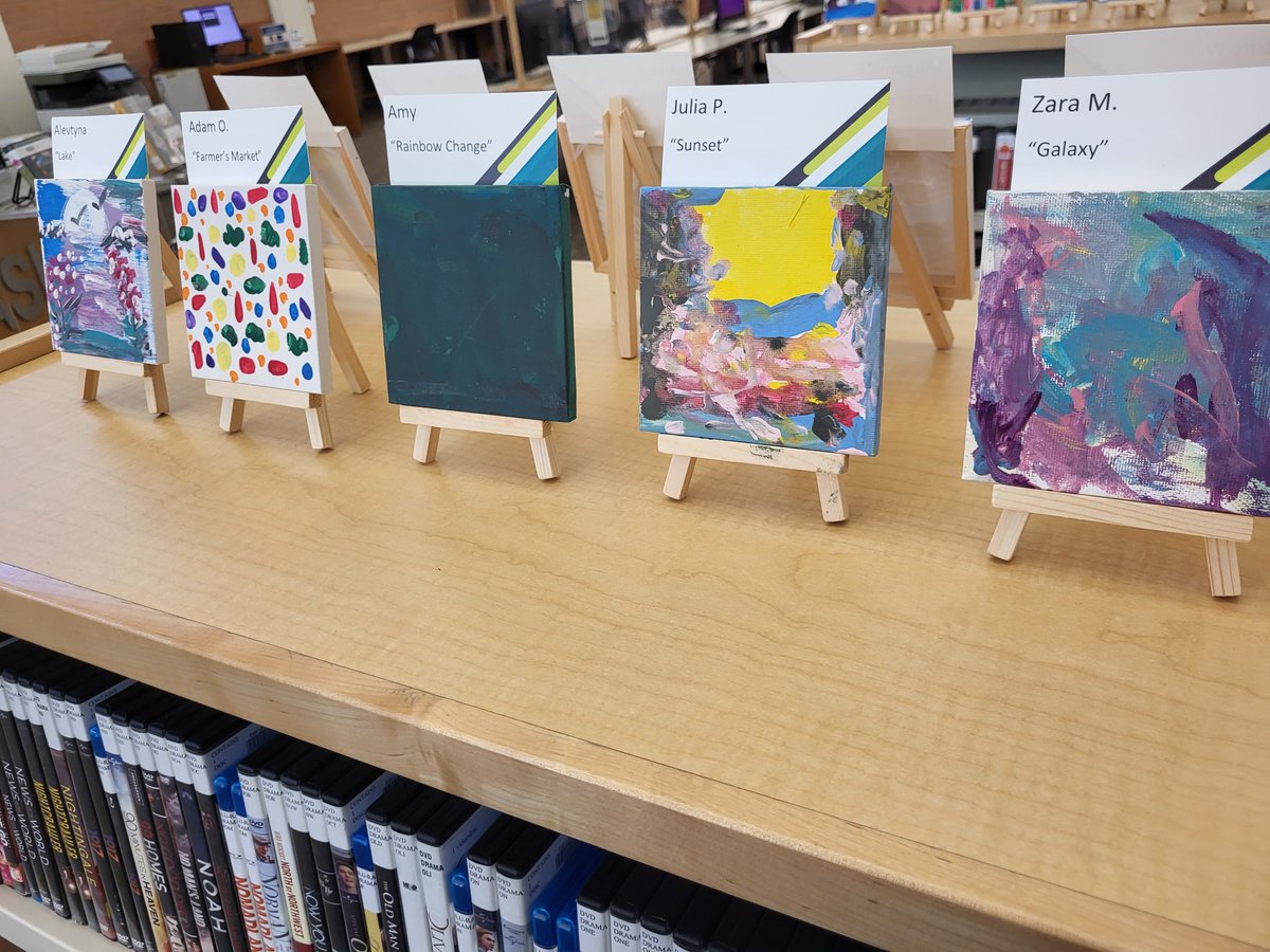 elplibrary's tweet photo. The #TinyArtShow has begun! Last night we had a great opening reception with live music and a whole lot of creative community art! If you missed it, don’t worry, the gallery will be available to peruse until October 6. After that, artists can come pick up their masterpieces! https://t.co/zt0MSPtdGL
