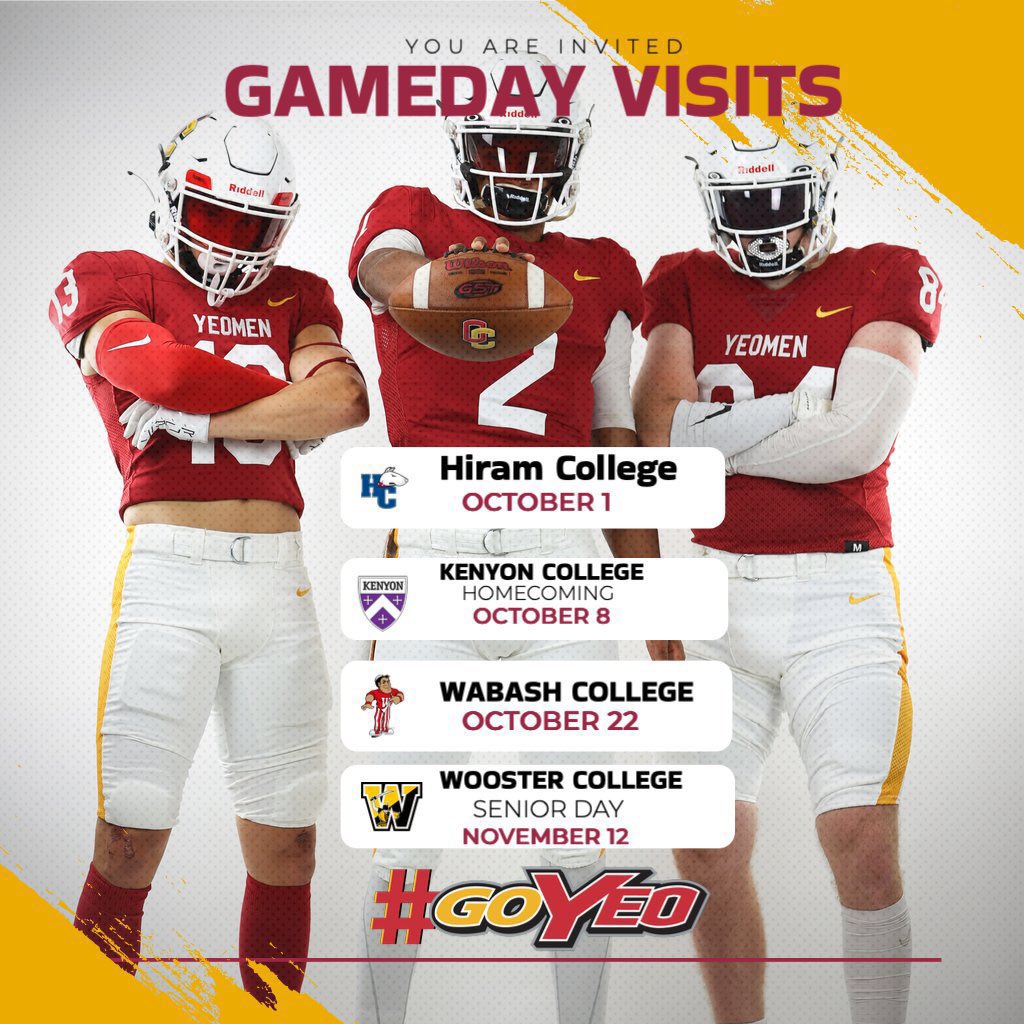 Wbasnight23's tweet photo. Thank you for the invite! @brock_mancini @Yeo_Football https://t.co/2gXVFMbdwr