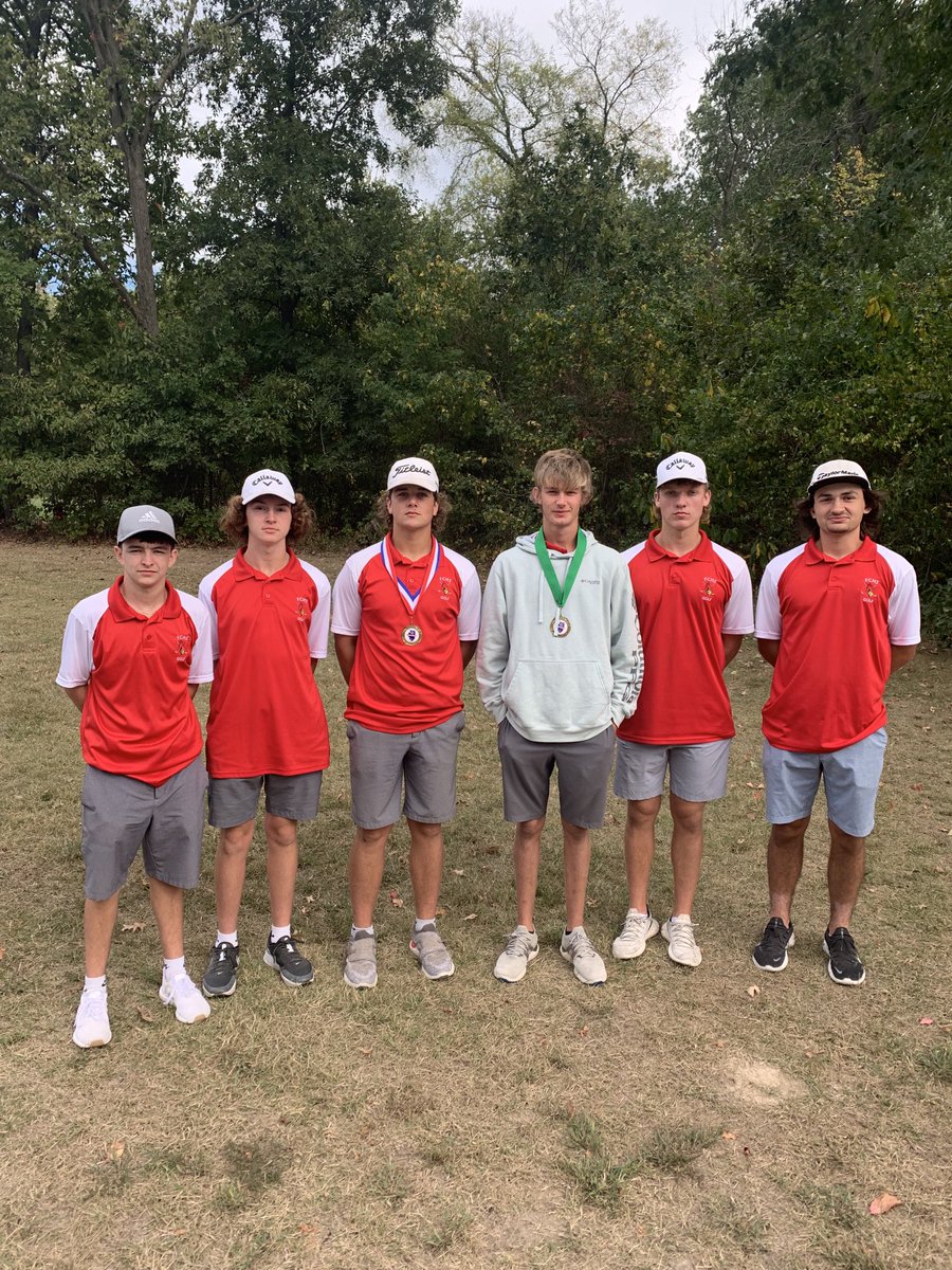 Congratulations to the WF Boys Golf Team for their Runner-Up finish at the SIRR Conference Golf Tournament and to Ben Herron(5th overall) and Lucas Whittington (7th overall) being named All-Conference ⁦<a href="/WFSportsdotcom/">WestFrankfortSports</a>⁩ ⁦@FCHSRedbirds⁩ ⁦⁦<a href="/section618/">Section618.com</a>⁩