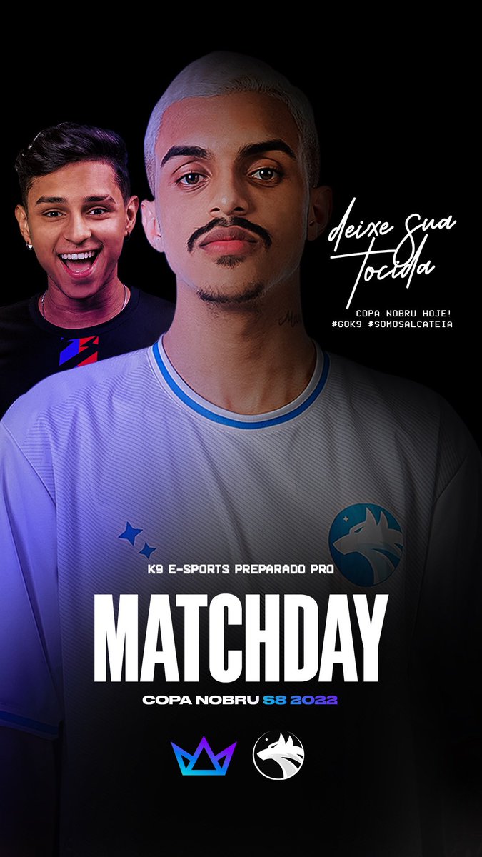 K9ESPORTOFC's tweet photo. SEJA O QUE DEUS QUISER! Haah
Último dia de fase de grupos da @copanobru e vamos lutar até o final!!
🔗 https://t.co/l88W8yqWUa
#Gok9 https://t.co/crsSZl3g5g