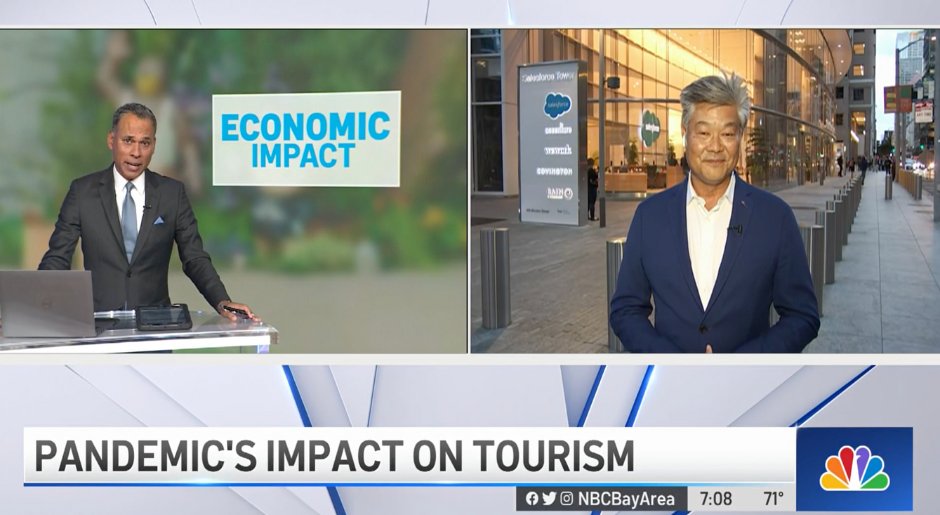 SF_Chamber's tweet photo. "#Tourism employs so many of our SF families and youth - we need to keep making sure that's going strong for years to come," says President &amp; CEO of the @SF_Chamber, @rodneyfong. "This is the beginning of #SanFrancisco coming back."

📹: https://t.co/byk8Z8FEJj | @nbcbayarea https://t.co/vL4WZWzjHV