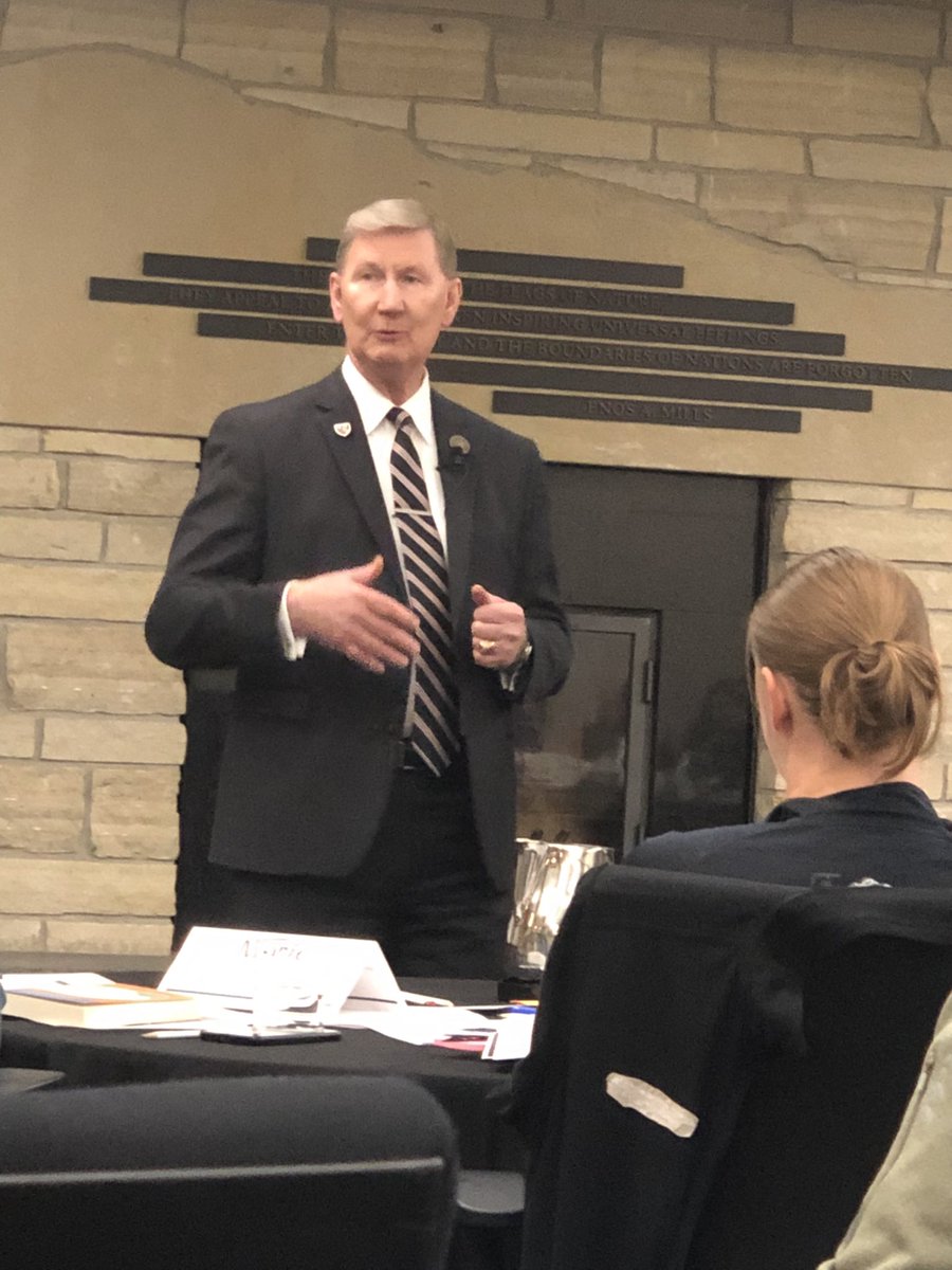 Such great leadership lessons from President Carter and grateful for his time with #unmcilead <a href="/unmcfacdev/">Faculty Development</a> <a href="/UofNE_President/">Jeffrey P. Gold, M.D.</a>