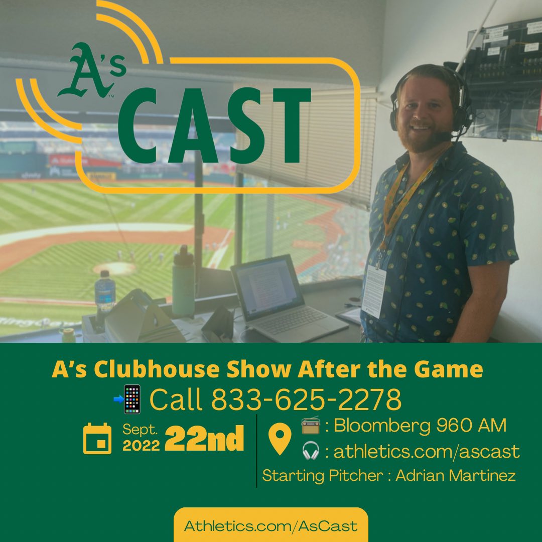 A’s unable to complete the sweep 🧹 but a nice moment for Stephen Vogt on the day he announces his retirement. @TownsendRadio and I take your calls at 833-625-2278 during the A’s Clubhouse Show on @athleticscast24. Listen 📲 athletics.com/ascast #Athletics #DrumTogether