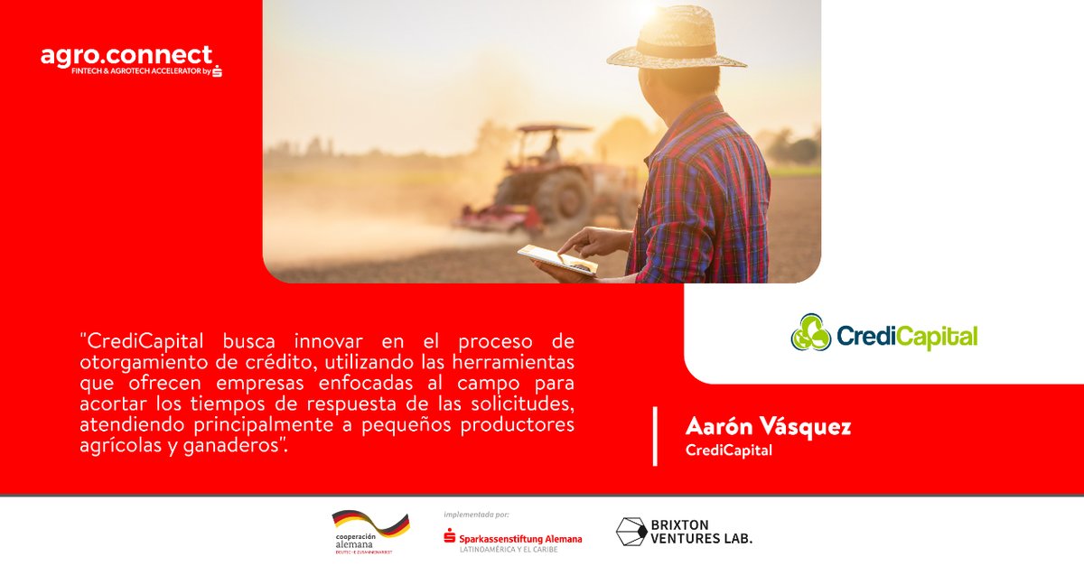 ConnectAgro's tweet photo. Con la ayuda de @TuIdentidadMX, @CrediCapitalmx busca:👇

⏳ Mejorar tiempos de resolución y desembolso de financiamientos. 
📝 Incorporación de procesos digitales
⚒️ Uso de herramientas para el procesamiento de actividades

Más detalles 👉 https://t.co/4lEsGkD22h https://t.co/ftk3gNkiY9