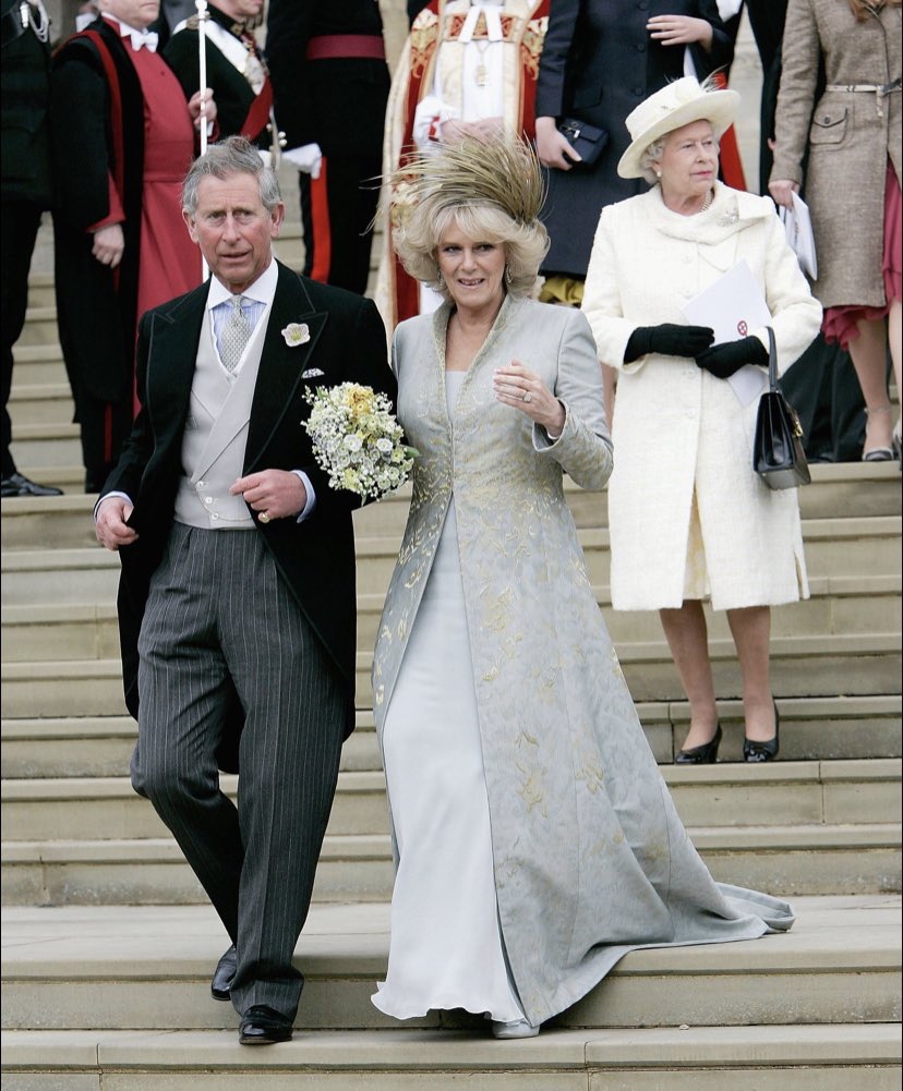 aniram1's tweet photo. @Dreamlivethrive The Queen wore white to Charles and Camilla wedding.. shall we all speculate on this too and come up with some silly reasoning! My goodness 🤦🏻‍♀️ https://t.co/OaeAaw4HRZ