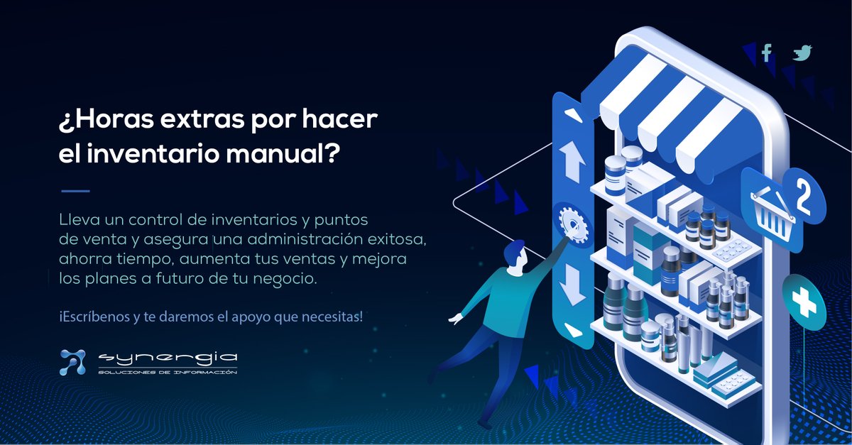 SynergiaSDI's tweet photo. El control de inventarios y puntos de venta asegura una administración exitosa para tu negocio👨🏻‍💻📊
.
#Synergia #SolucionesDeInformacion #CrecimientoEmpresarial #Emprendimiento #Ventas #Guatemala https://t.co/wSlDdK11l1